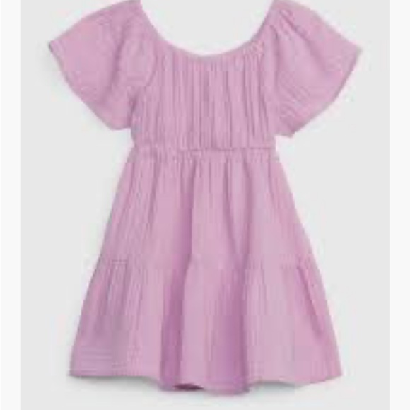 GAP Toddler Crinkle Gauze Tiered Dress - Picture 2 of 7